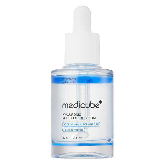 سرم آبرسان و جوانساز پوست مدیکیوب مدل Hyaluronic Multi Peptide مناسب برای انواع پوست حجم 30 میلیلیتر